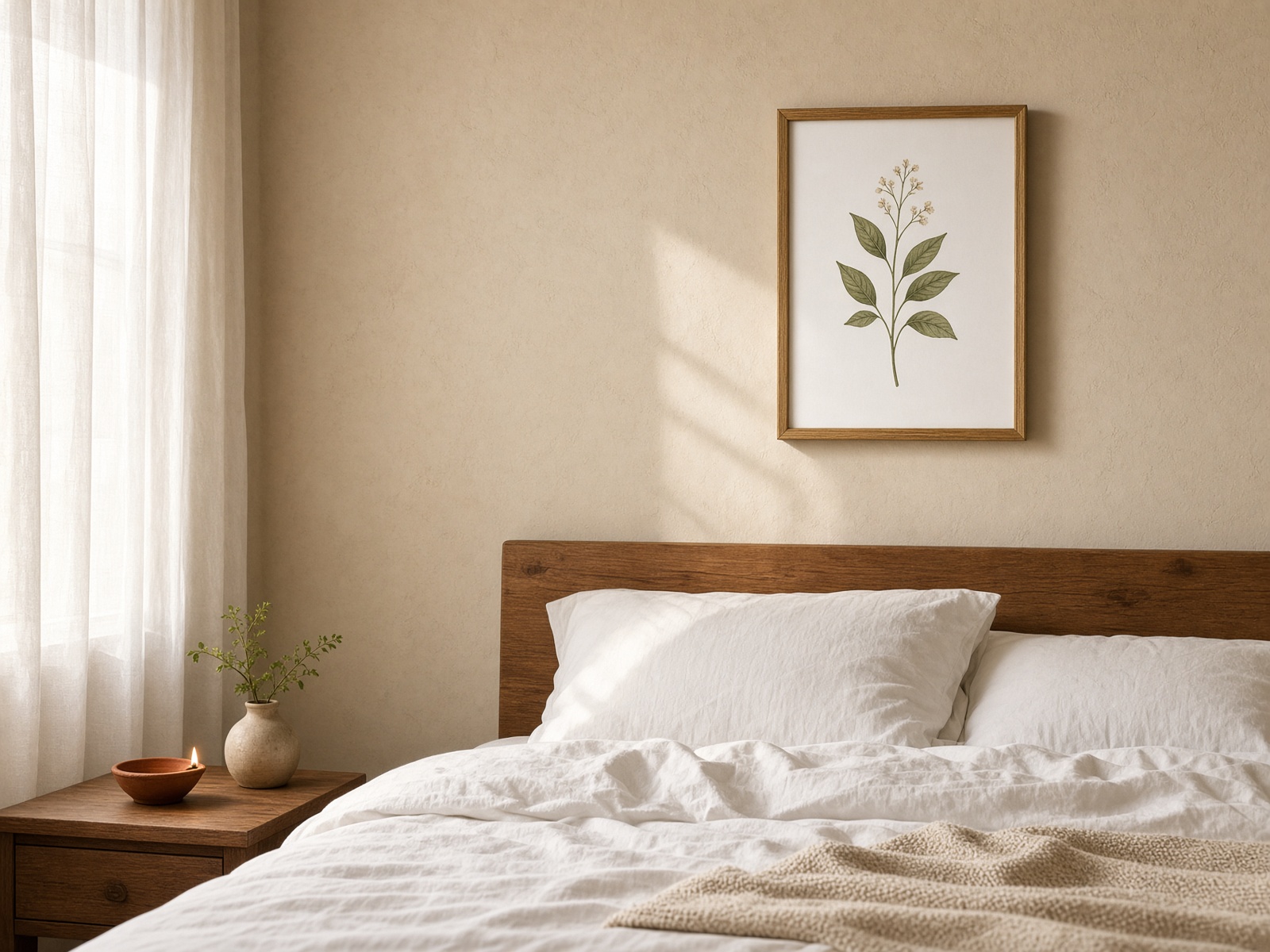 Wall art in bedrooms