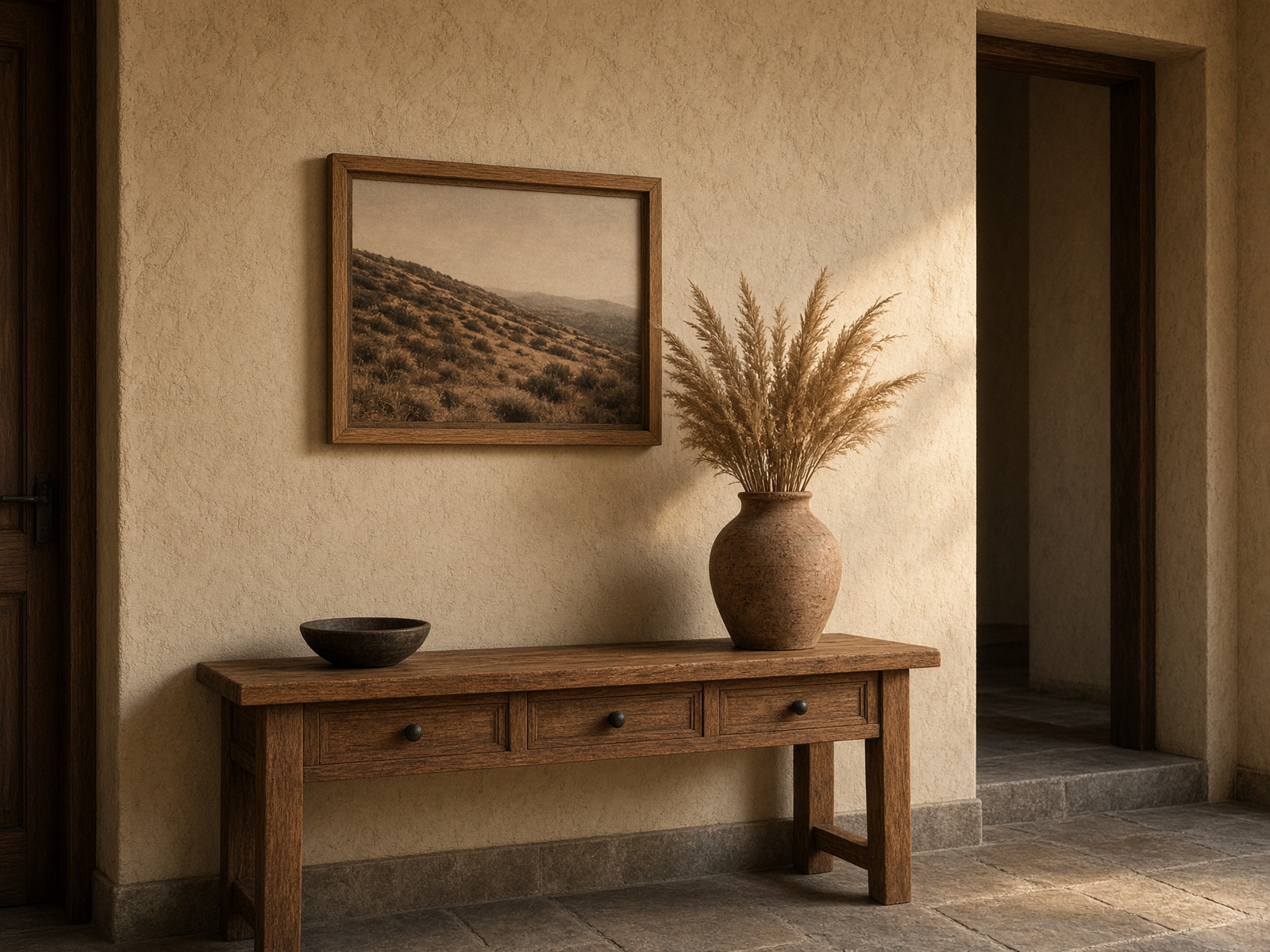 Wall art in entryways