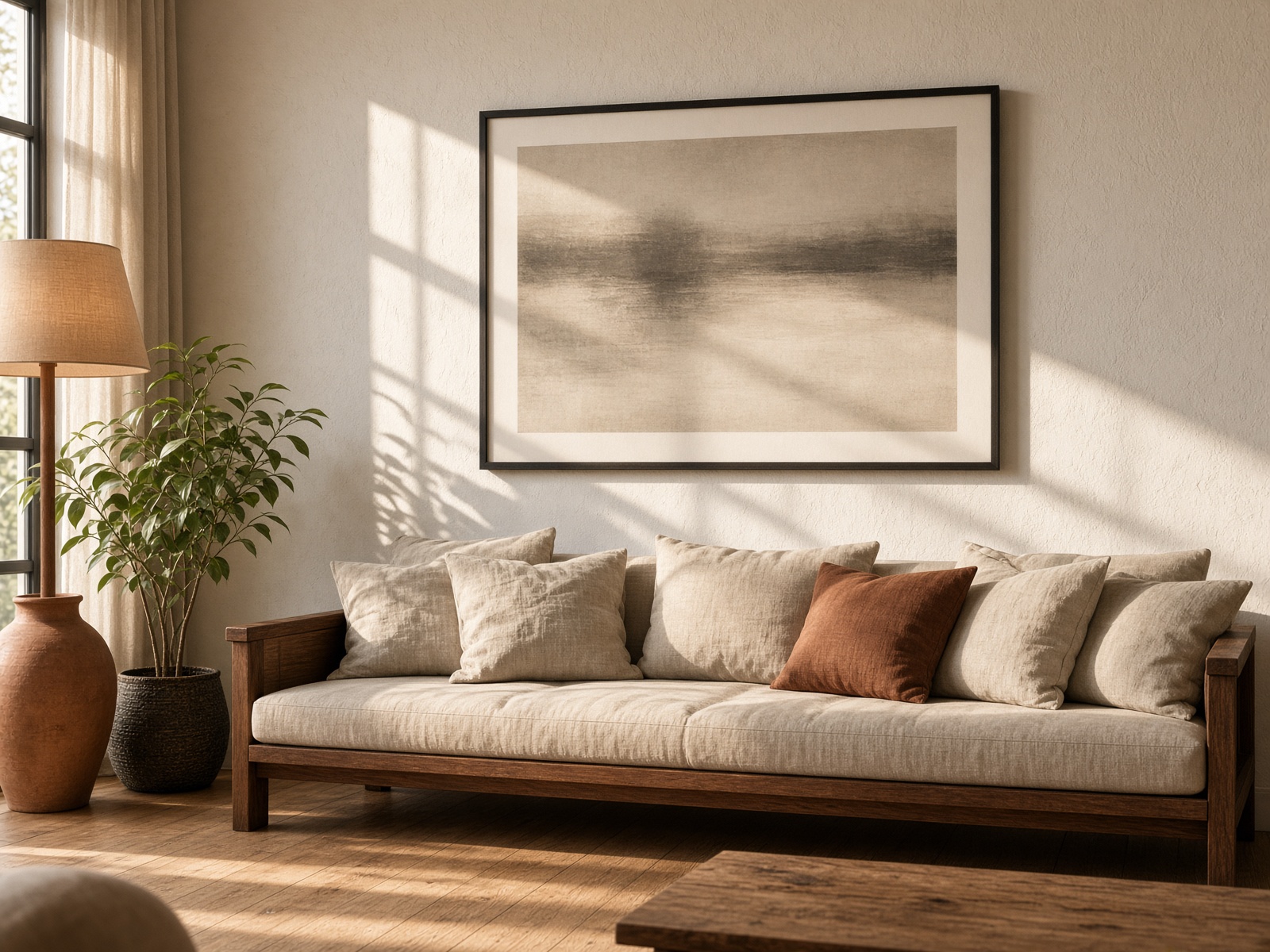 Wall art in living rooms