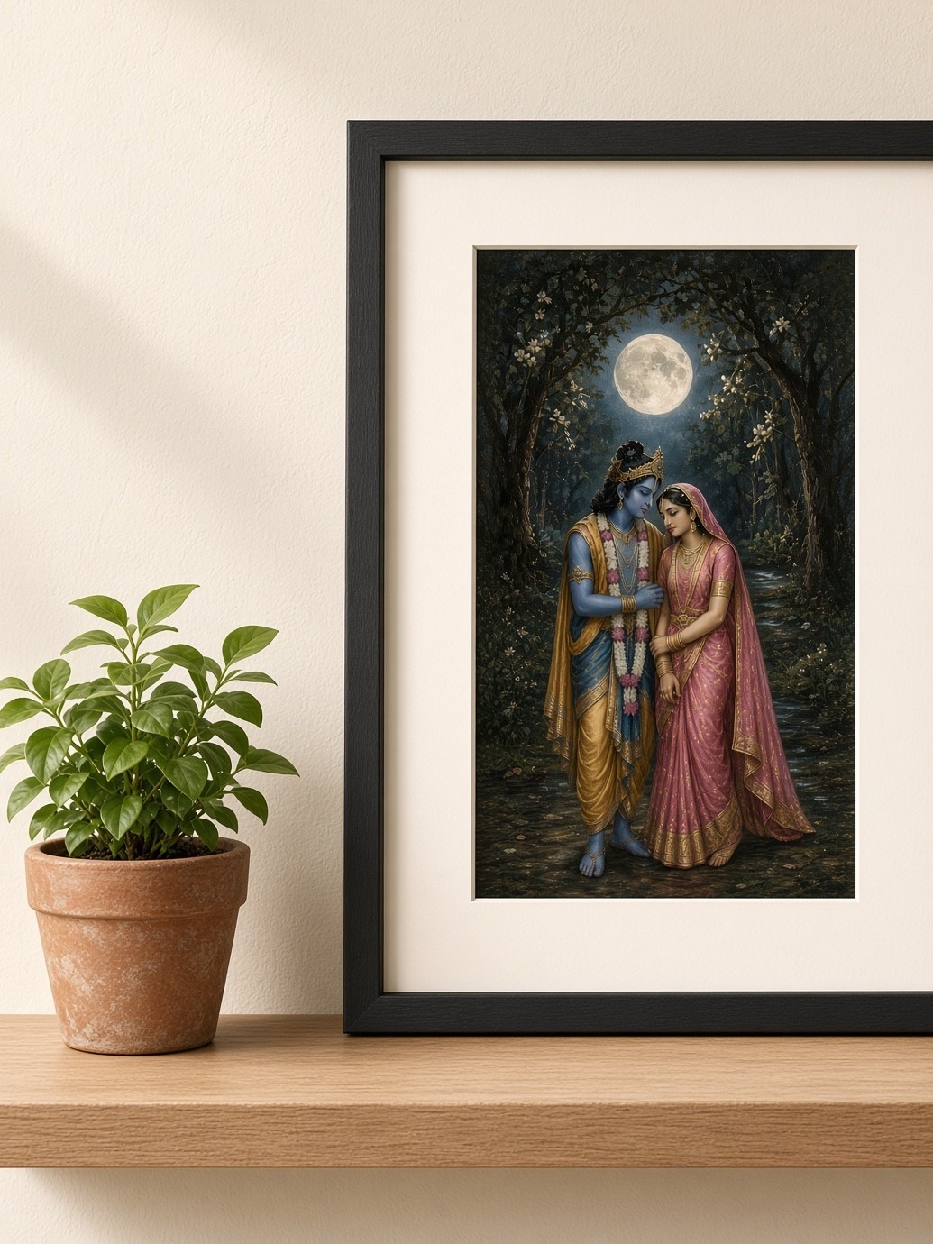 Radha Krishna – Eternal Love Black Frame