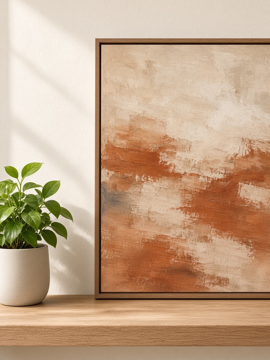Terracotta Field – Abstract Canvas